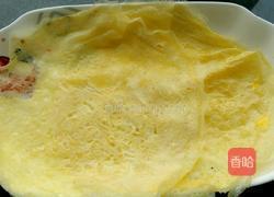 菠菜粉丝火腿鸡蛋卷的做法图解3