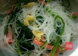 菠菜粉丝火腿鸡蛋卷的做法图解4