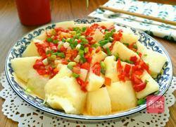 剁椒蒸山药的做法图解5