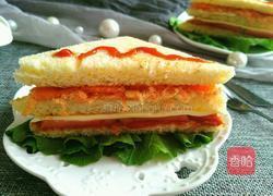 火腿芝士三明治的做法图解10
