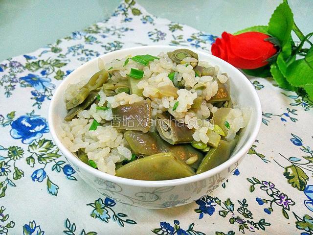 紫扁豆焖饭