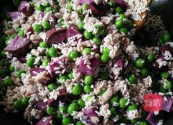 紫薯糯米饭的做法图解2