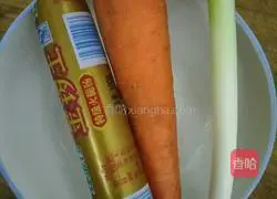 Illustration of how to make egg fried rice 1