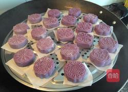 芝麻红豆馅紫薯饼的做法图解15