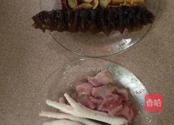 金龙胶海参炖鸡汤的做法图解1