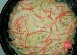 昙花胡萝卜鸡蛋饼的做法图解7