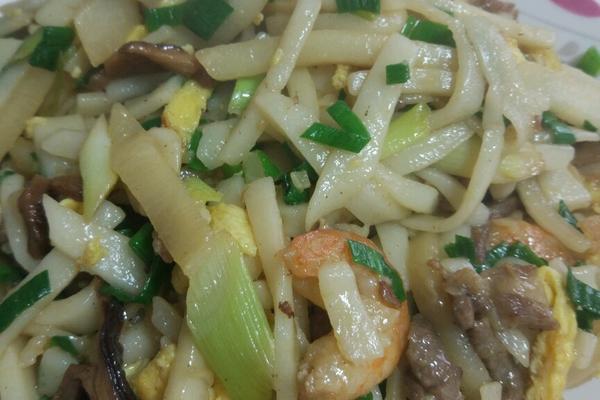 大蒜炒年糕的精选做法