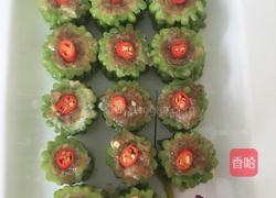 苦瓜酿肉的做法图解7