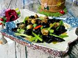 芹菜黑木耳炒帆立貝的做法[图]