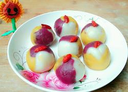 蒸三彩琉璃汤圆