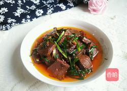 韭菜鸭血的做法图解11