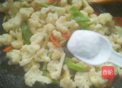 素炒花菜的做法图解6