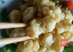 素炒花菜的做法图解8