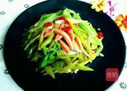 芸豆炒火腿肠的做法图解9