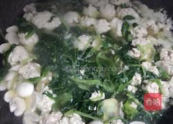 口蘑小白菜汆丸子的做法图解6