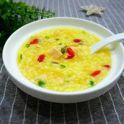 虫草花枸杞鸡肉粥的做法[图]