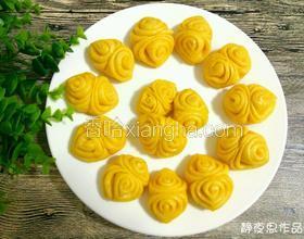 南瓜花樣饅頭