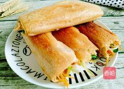 塌素菜煎饼的做法图解13