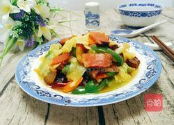 腊肉炒包菜的做法图解11