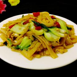 青菜鸡蛋炒河粉的做法[图]