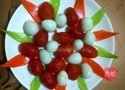 圣女果相伴鹌鹑蛋的做法图解3