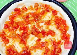 鲜虾杂蔬大披萨的做法图解15