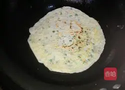 Leek Egg Pancake Recipe Illustration 6