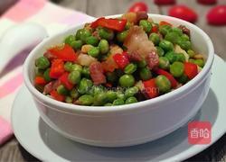 腊肉烧豌豆的做法图解11