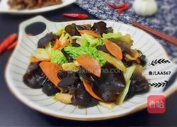 白菜炒木耳的做法图解8