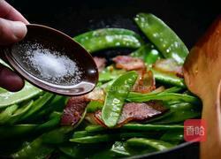 荷兰豆炒腊肉的做法图解6