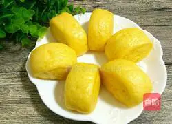 Illustration of how to make milk and sweet potato buns 20