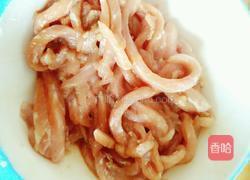 核桃花炒肉丝的做法图解6