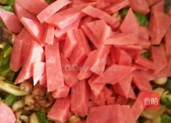 青椒炒火腿的做法图解5