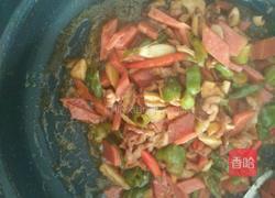 青椒炒火腿的做法图解6