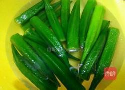 白灼秋葵的做法图解5