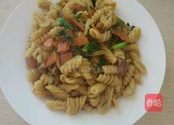 小炒螺旋面的做法图解4