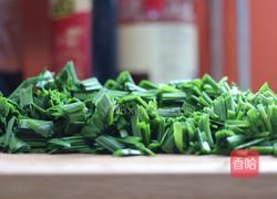 韭菜鸡蛋炒地皮菜的做法图解4