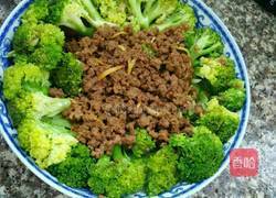 牛肉末西兰花的做法图解3