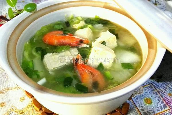 砂锅冻豆腐炖白菜