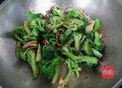 豆豉炝炒西兰花的做法图解7