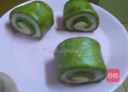 抹茶双色馒头的做法图解12