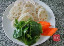 炒莲菜的做法图解2