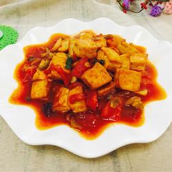 西红柿烧豆腐的做法[图]