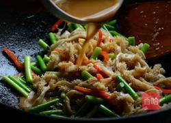 蒜苔炒牛肚的做法图解8