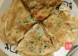 火腿肠香葱鸡蛋饼的做法图解4