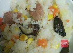 香菇腊肠饭的做法图解6