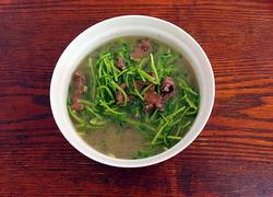 牛肉豆苗汤