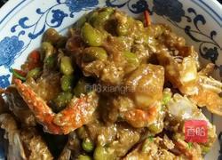 梭子蟹炒毛豆的做法图解6
