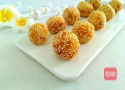 黄金球～南瓜芝麻球的做法图解16