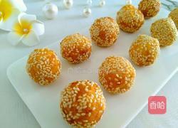黄金球～南瓜芝麻球的做法图解14